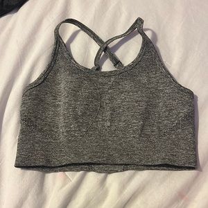 Grey Marl AYBL sports bra